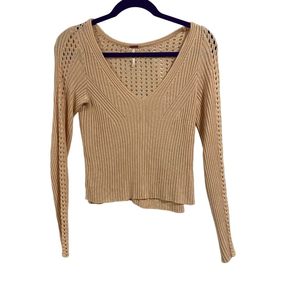 Free People Starlight Ribbed Tunic Sweater‎ Size S